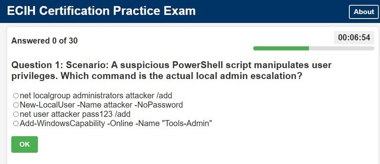 ECIH Certified Incident Handler Practice Exam